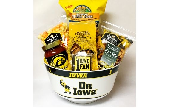Gift baskets for all occasions.  Specializing in Hawkeye Baskets and Iowa Heartland Baskets by The Basket Cases