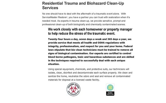 Trama/Biohazard Clean UP by Premier Restoration Services