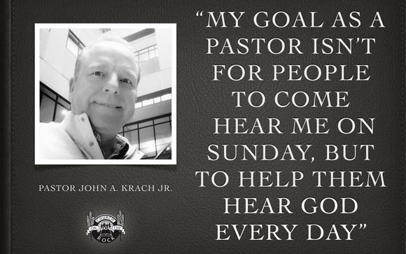 "Helping people to hear God in a fallen world" by Church On The Rock
