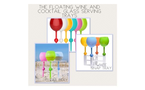 The Floating Wine Glass and Wine Hook by Olympic pool services