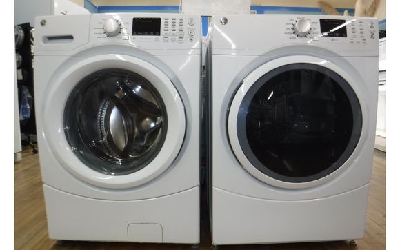 Ge front load washer deals and dryer set