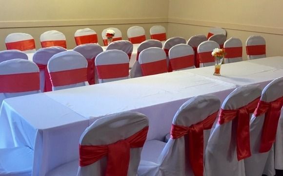 Chair covers and sale table linens rentals