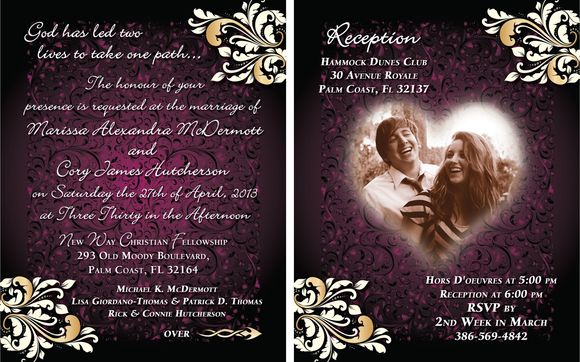 Custom Invitations by Ad Pizazzz