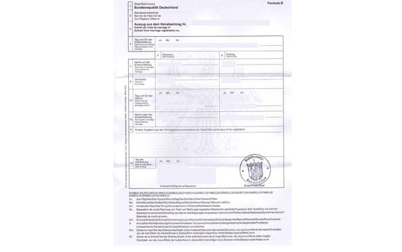 USCIS CERTIFIED GERMAN MARRIAGE CERTIFICATE TRANSLATIONS $45 by RMB ...