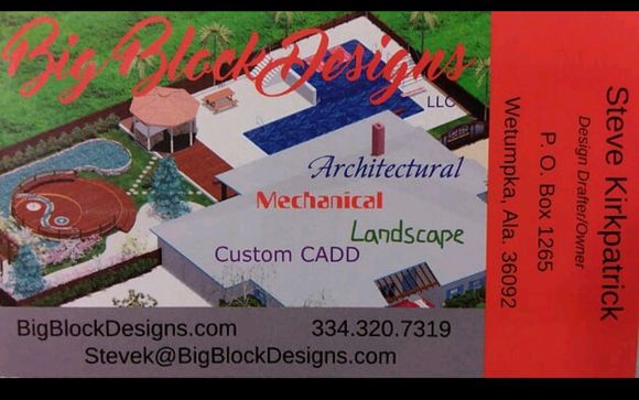 Design drafting by Big Block Designs