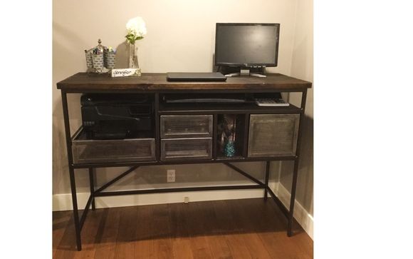 Custom Home Office Stand Up Desk By Abell Custom Fabrication In