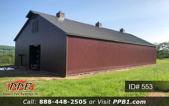 Big Burgundy Barn 60 W X 120 L X 18 6 H Id 553 By Pioneer