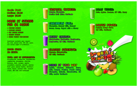 Smoothie Menu by smoothiestrong in Houston, TX - Alignable