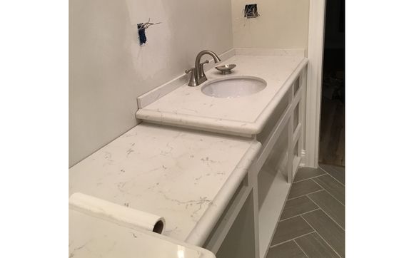 Quartz Countertops By Soma Countertops And Gonzales Tile In