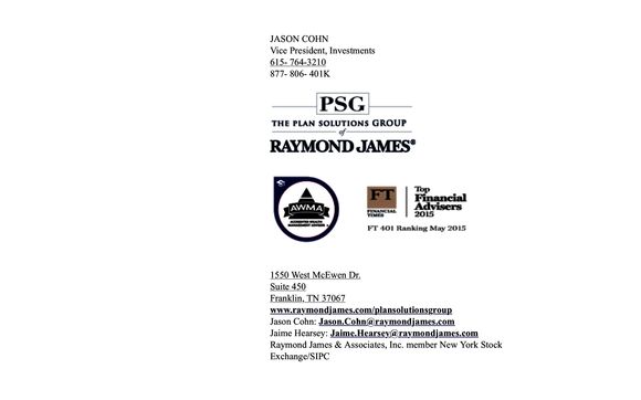 Investment Advisory and Institutional Consulting  by Raymond James