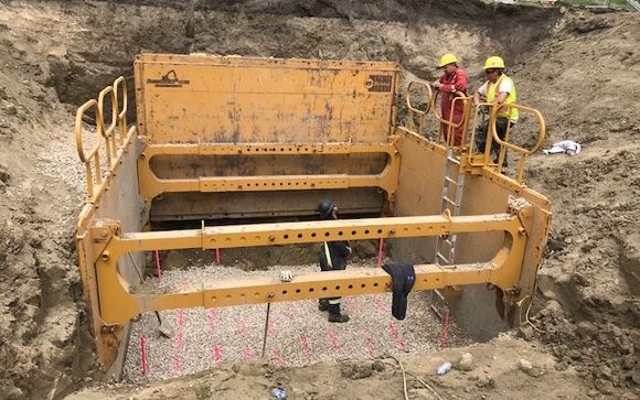 Steel shoring boxes (GroundWorks systems) by FinningCAT Rental Store