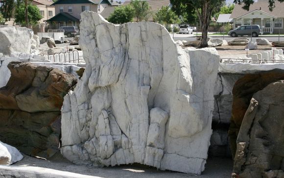 GFRC Rock Cliff Panels and Boulders by Rock & Water Creations in ...