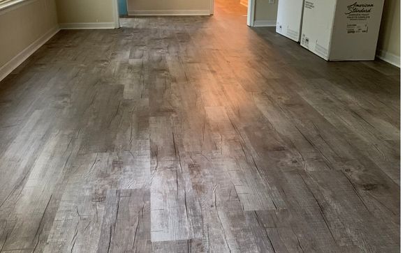 Waterproof flooring installation by EXpress Flooring