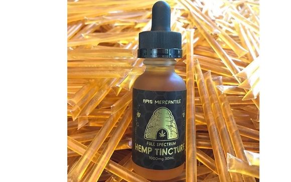 Hemp honey and tinctures by Apis Mercantile Sales