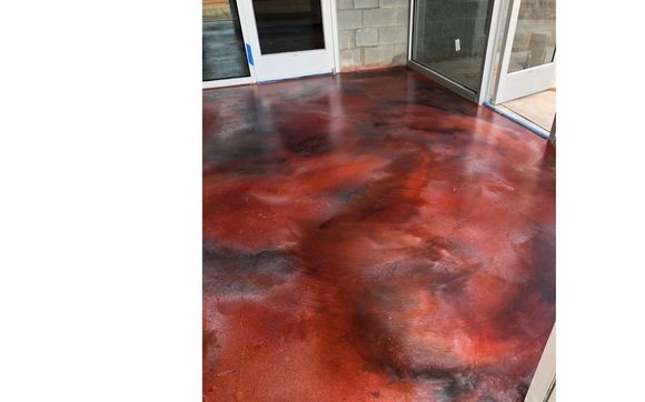 Epoxy And Stain Concrete By Team Epoxy Floor Coatings In Athens