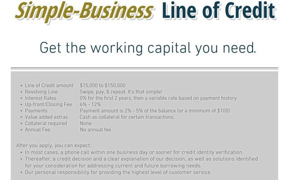 Simple Business Line Of Credit By Tg Capital Partners Llc In New York Ny Alignable