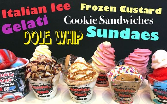 Frozen Dessert Catering | San Francisco Bay Area Tasty Dessert Catering Options by Mustache Mike's Italian Ice Cream Catering Bay Area