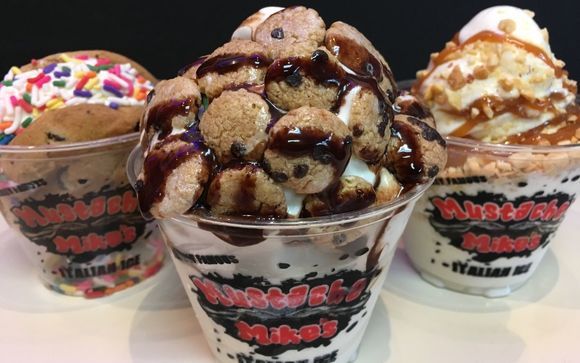 Mmm, Frozen Custard Sundae Catering, SF Bay by Mustache Mike's Italian Ice Cream Catering Bay Area