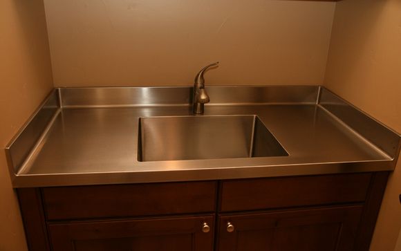 Stainless Steel Counter Top & Sink by MSM Sheet Metal & Steel Fabrication