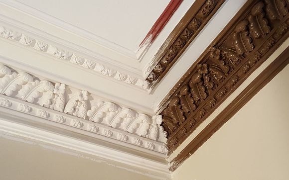 Restoration Of Plaster Crown Molding By Inspired Ornamental Llc In