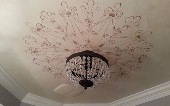 Stenciling and painted decorative work. by BOGUE ART STUDIOS Decorative Finishes, Murals, Fine Art & Architectural Painting for Interiors 