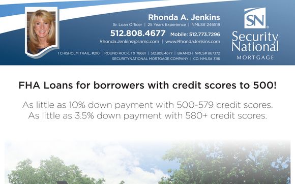 FHA credit scores down to 500 by SecurityNational Mortgage