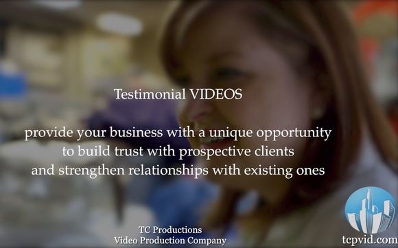 Testimonial Videos by TC Productions Video Production Company