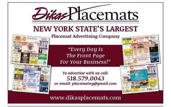 Dikas Advertising Inc. / Placemat Advertising by Dikas Advertising Inc.