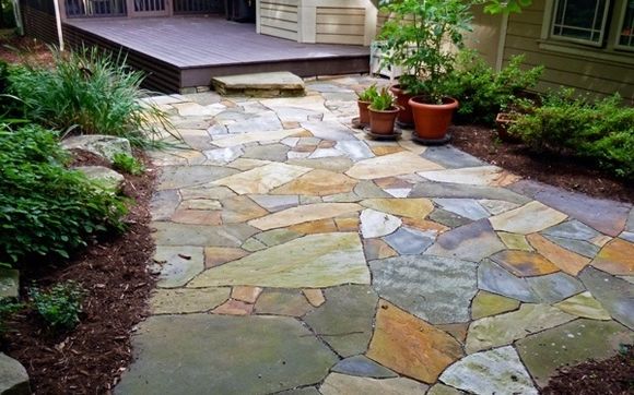 Flagstone Patios Paths By Hammerhead Stoneworks In Asheville Nc