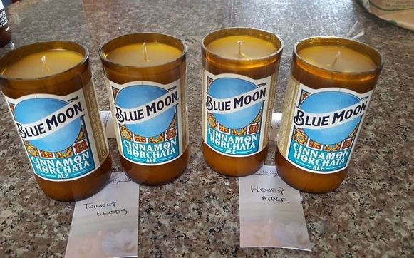 Small 8 oz. Beer Candles $7 by Blue Valley Art