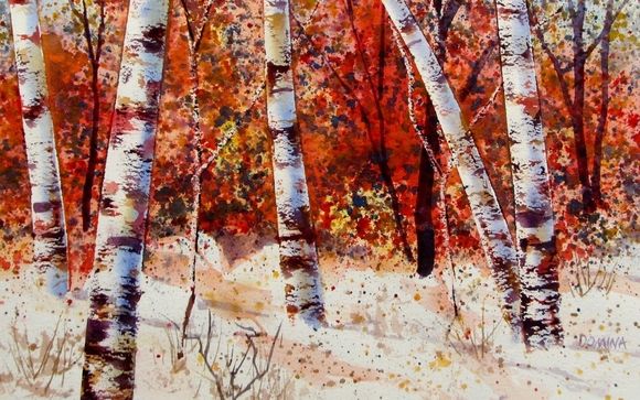 Original watercolor paintings by Red Barn Studio