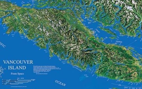 Satellite Map Vancouver Island Vancouver Island From Space By Advanced Satellite Product In Peachland Area  - Alignable