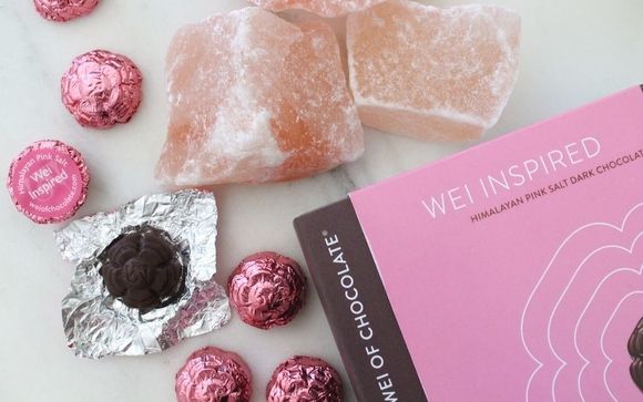 Wei Inspired Himalayan Pink Salt Dark Chocolate by Wei of Chocolate