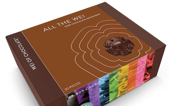 All the Wei organic dark chocolate assortment by Wei of Chocolate