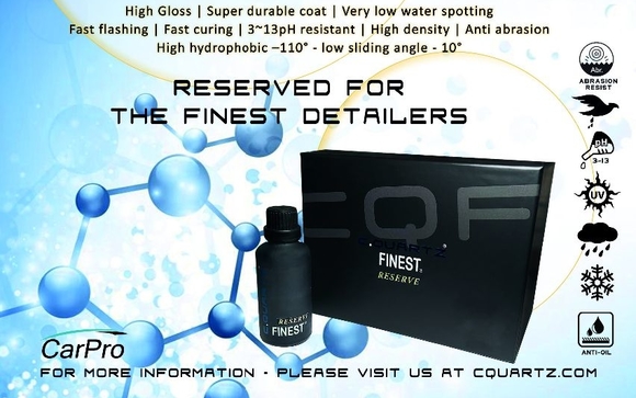 CQuartz Coatings (CQuartz Professional & CQuartz Finest Reserve) by KMG Detailing