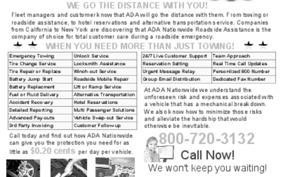 More than just towing! by ADA Nationwide Roadside Assistance