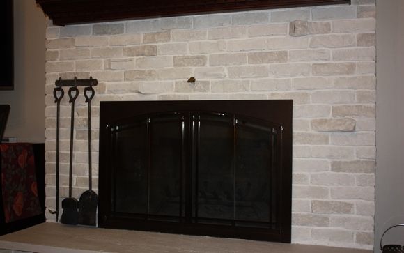 Brick Fireplace Makeover By Classic Fauxs And Finishes In