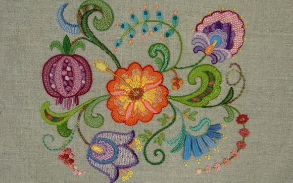 Traditional Crewel Embroidery Kits by Barrani Design Studios in