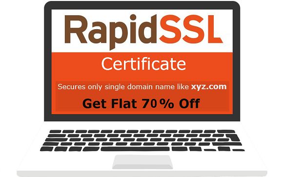 RapidSSL Certificate at 70% discount price by ClickSSL
