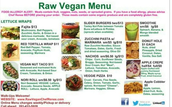 Raw Vegan Food By Raw Vegan Chef Renee In Katy Tx Alignable