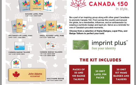 Canada 150  by Imprint Plus - Cathy Cena 1 800 563 2464 x 1365 