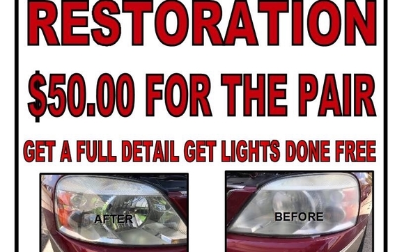 Head Lights Restoration  by CONTINO'S PRESSURE  WASHING  & AUTO  DETAILING SERVICES 
