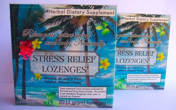 Stress Relief Lozenges by Nicodrops