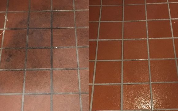 Tile & Grout Cleaning  by Rug Worx & Carpet Tech Services