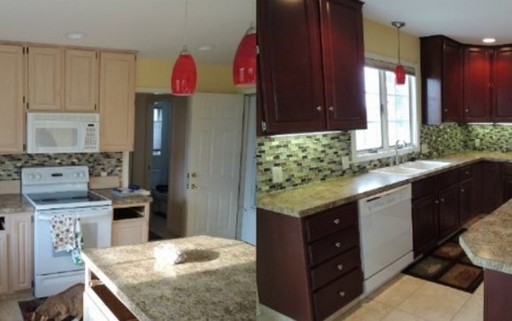 Cabinet Color Change By N Hance Wood Renewal In Jenison Mi