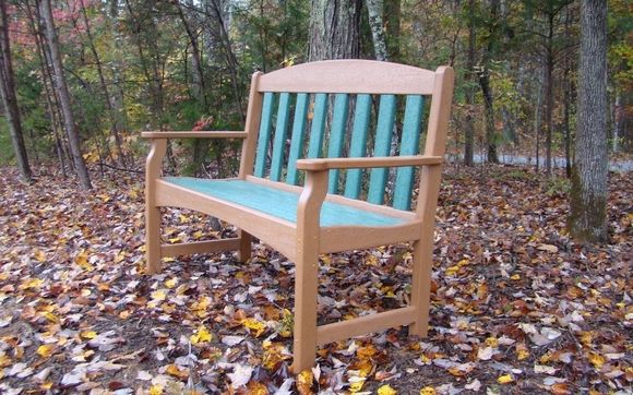 Garden bench by American Recycled Plastic Inc - Quality outdoor furniture & plastic lumber products