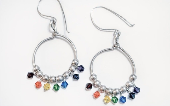 Chakra earrings by elfstones by Liz