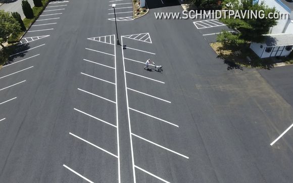 parking lot resurfacing by Schmidt Paving