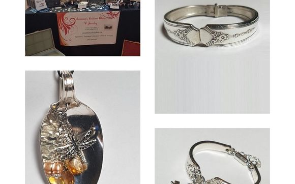 Recycle silverware and fused glass items by Suzanne's Custom Glass & Jewelry