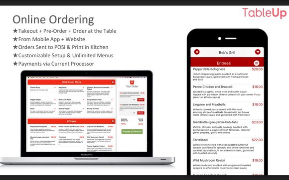 Seamless Integrated Online Ordering by TableUp